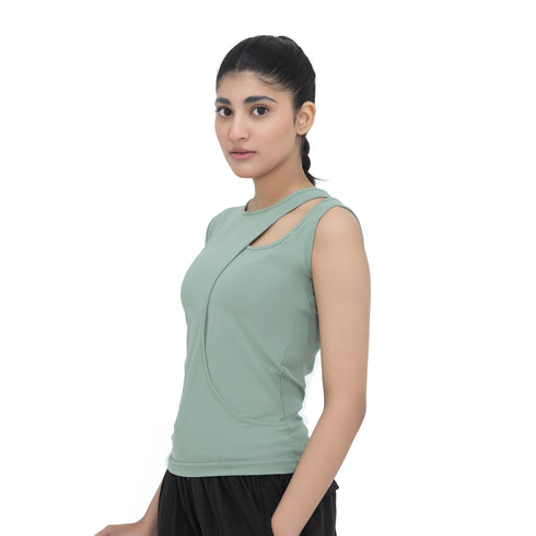 Rib Wave Tank - Seafoam Green