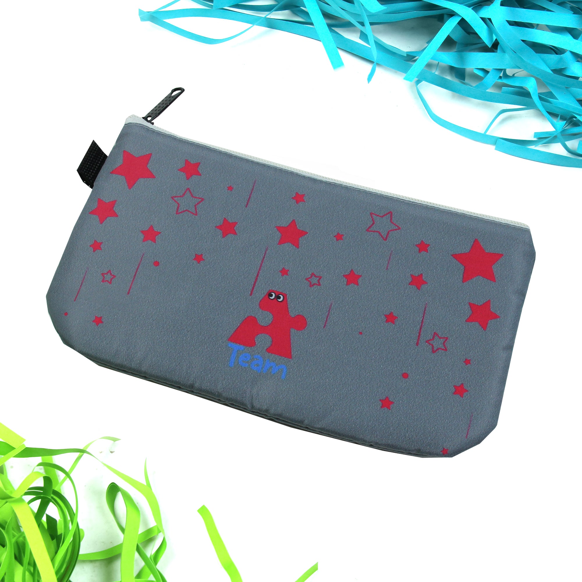 Starry Stationary Pouch - Grey