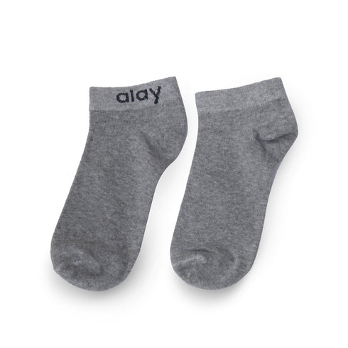 Arc Ankle Socks - Grey (Pack of 3)