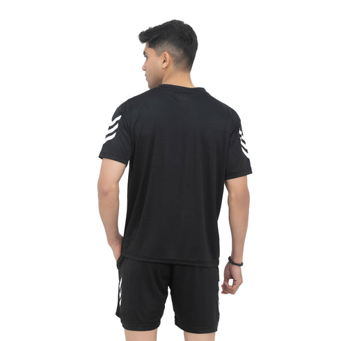 Drip Crew Tee & Shorts - Black