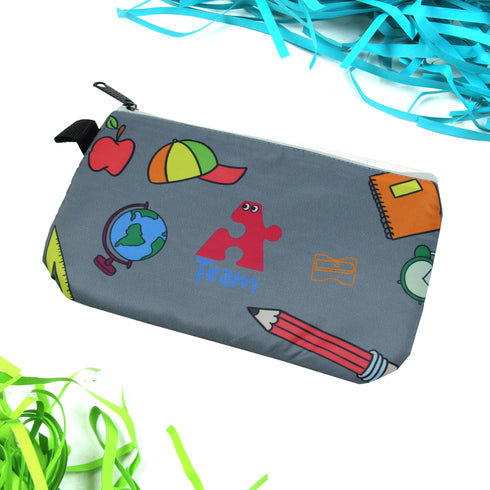 Playful Stationary Pouch - Grey