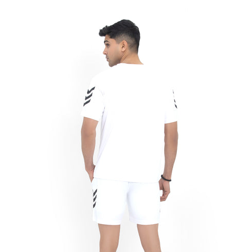Drip Crew Tee & Shorts - White