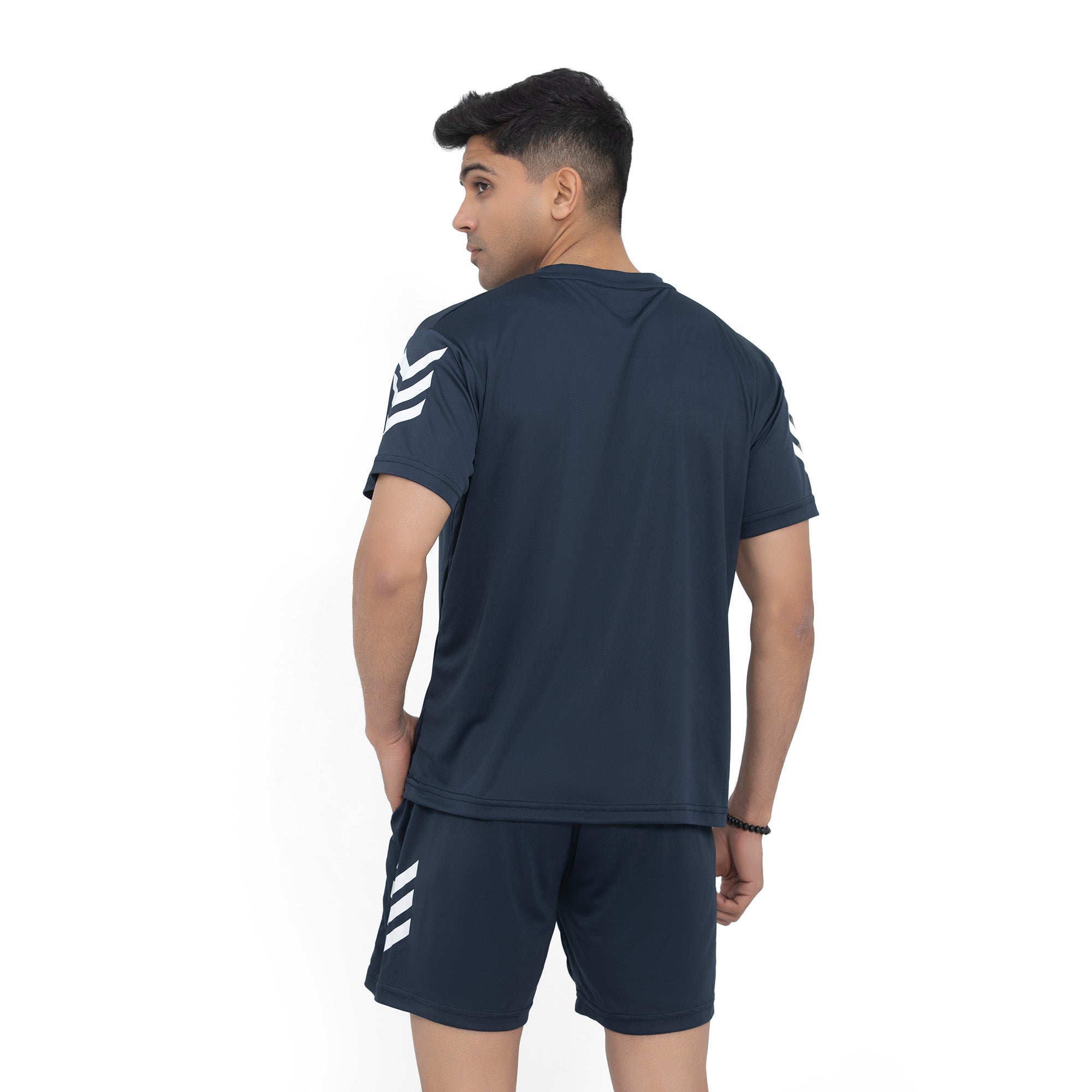 Drip Crew Tee & Shorts - Navy