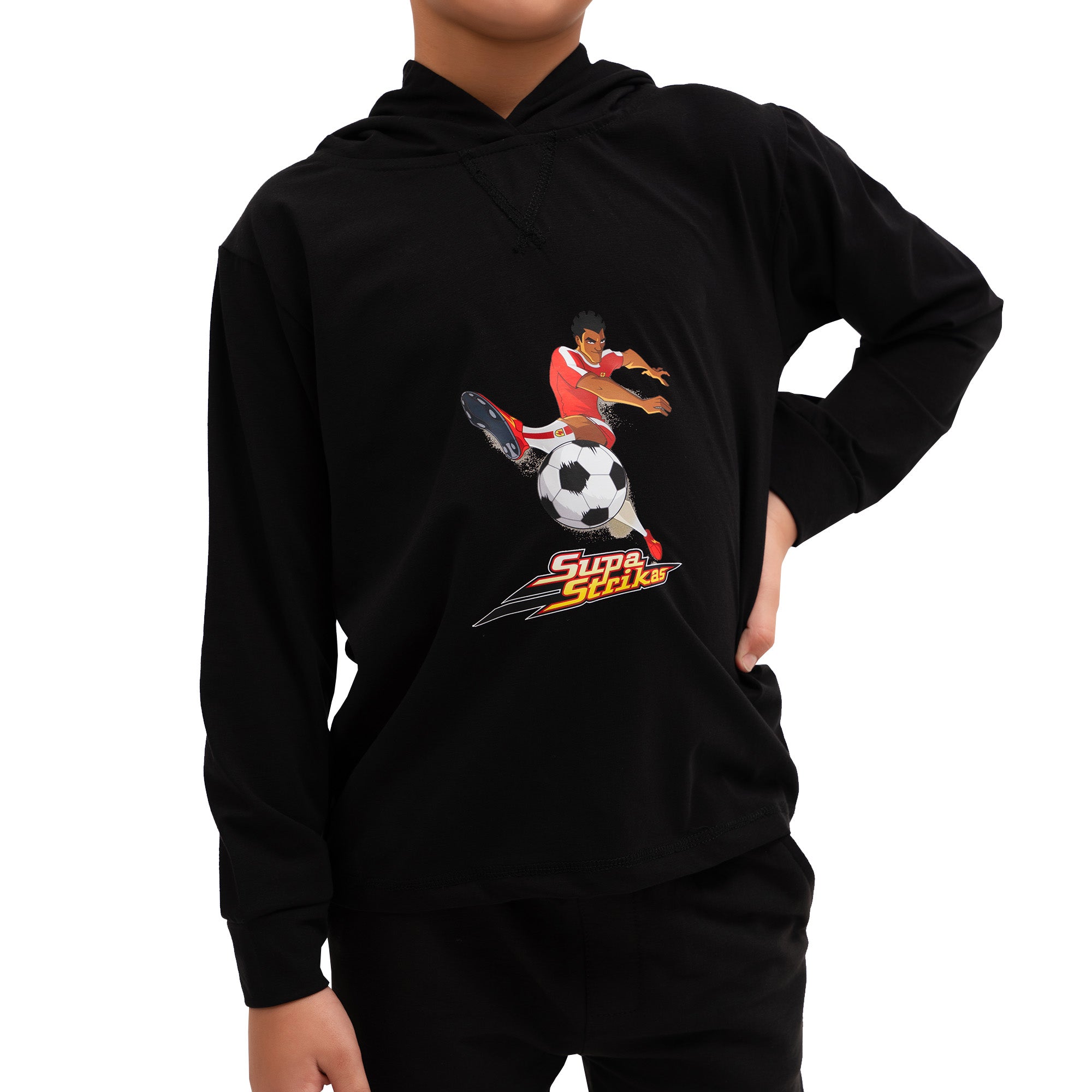 Summer Football Hoodie - Black