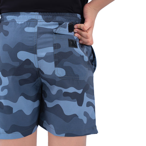 Marathon Junior Shorts - Camo Grey