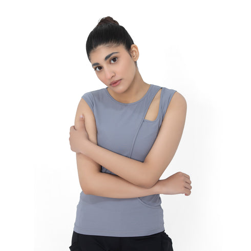 Rib Wave Tank - Grey