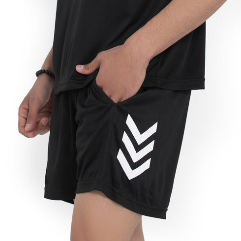 Drip Crew Tee & Shorts - Black