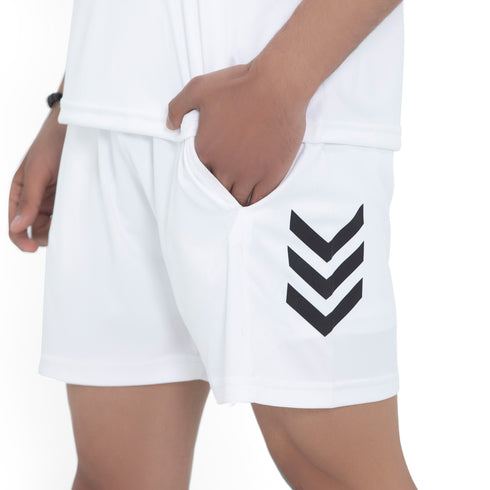 Drip Crew Tee & Shorts - White