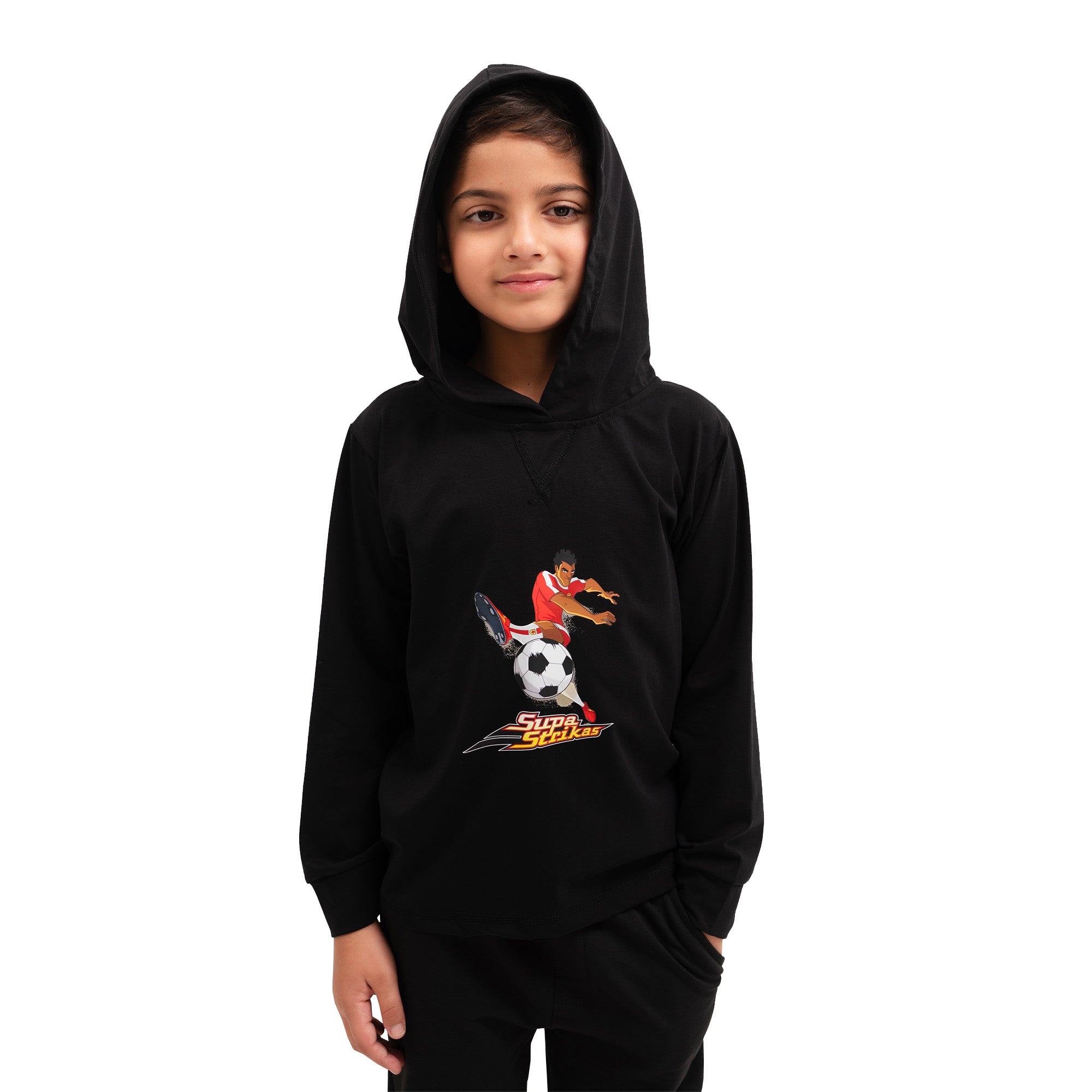 Summer Football Hoodie - Black