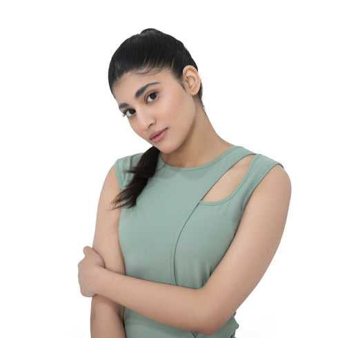 Rib Wave Tank - Seafoam Green