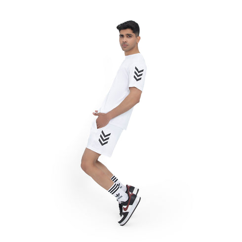 Drip Crew Tee & Shorts - White