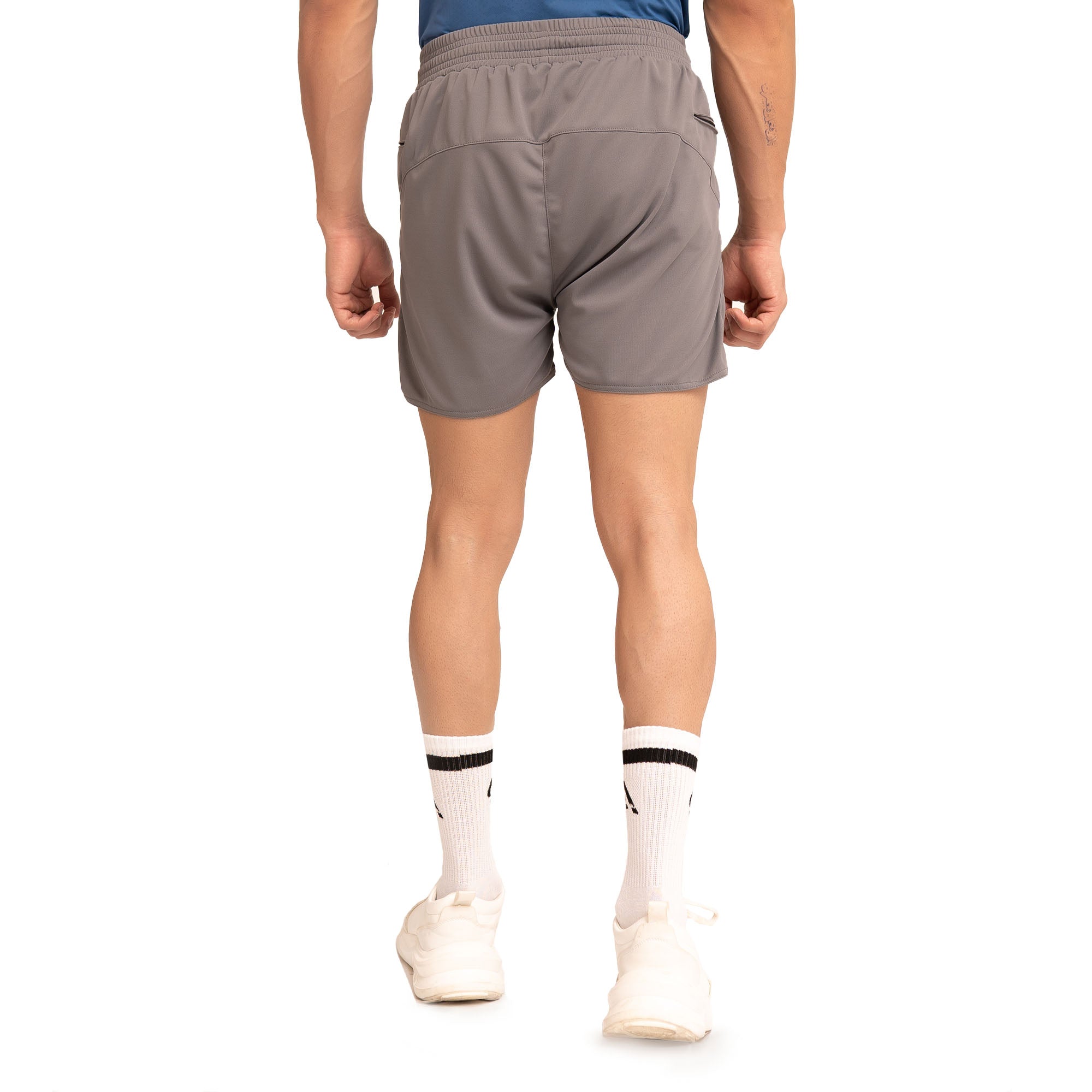 Blaze Zipper Shorts - Grey