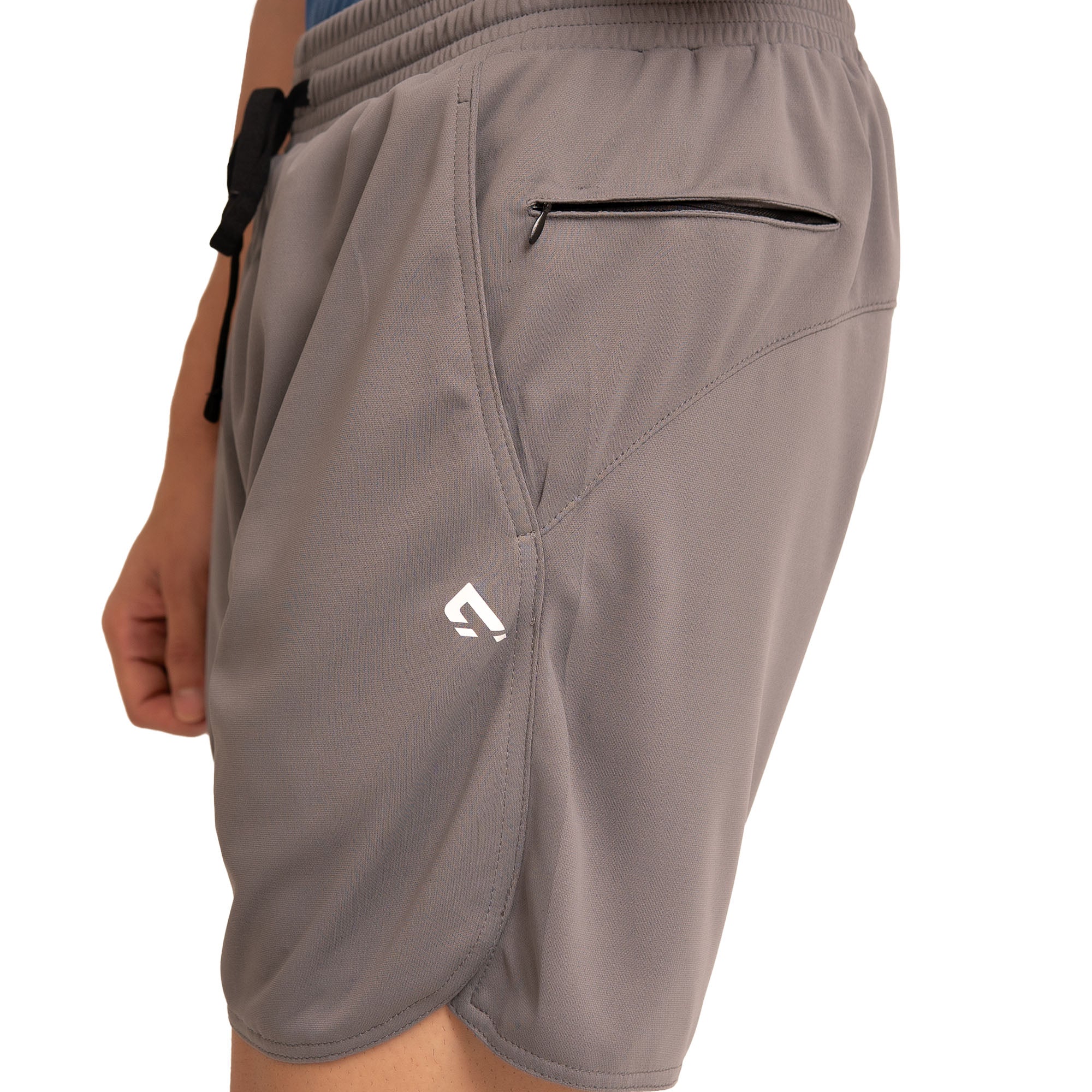 Blaze Zipper Shorts - Grey