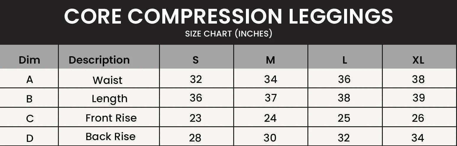 Nice Compression Garment Chart.pdf Core Compression Tights - Grey – Alay