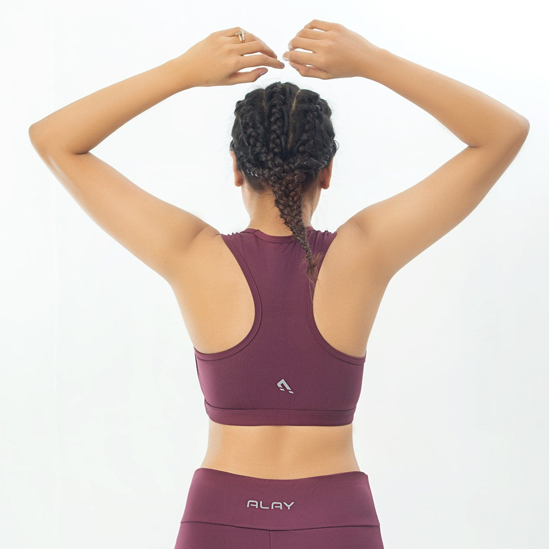 Alay Luxe Sports Bra - Plum