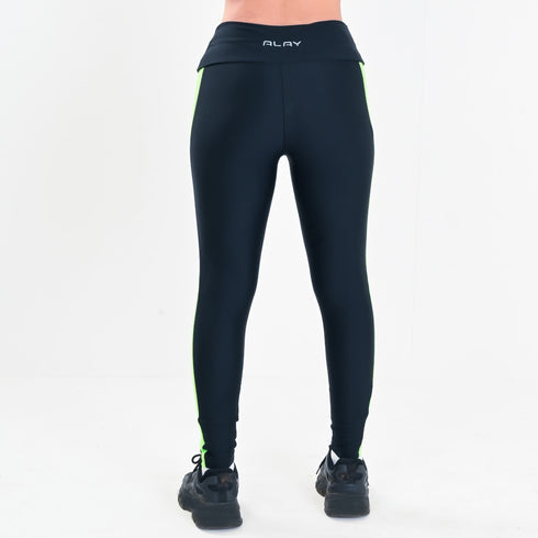 Allure Yoga Pants - Black/Neon