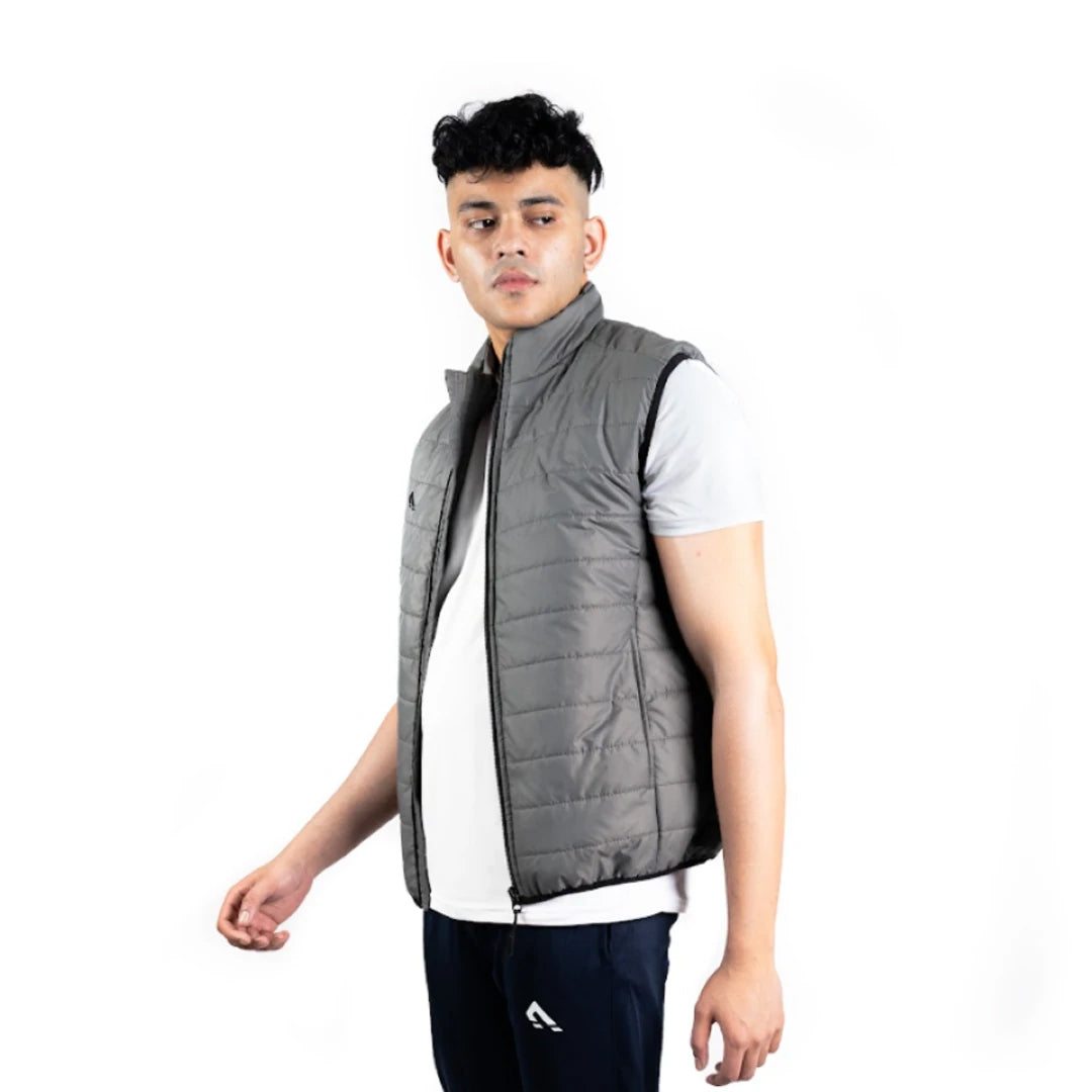 Puffer Jacket Vest (Grey)
