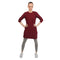 Alay Tee Dress - Deep Red (Full Sleeves)