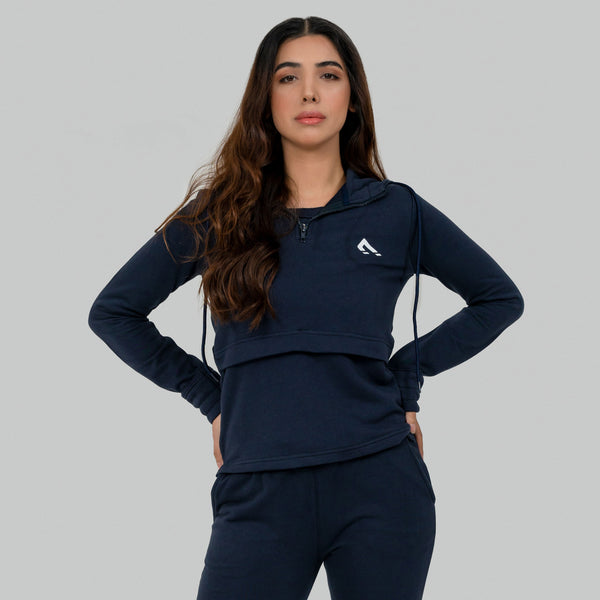 Flex Terry Hoodie - Navy