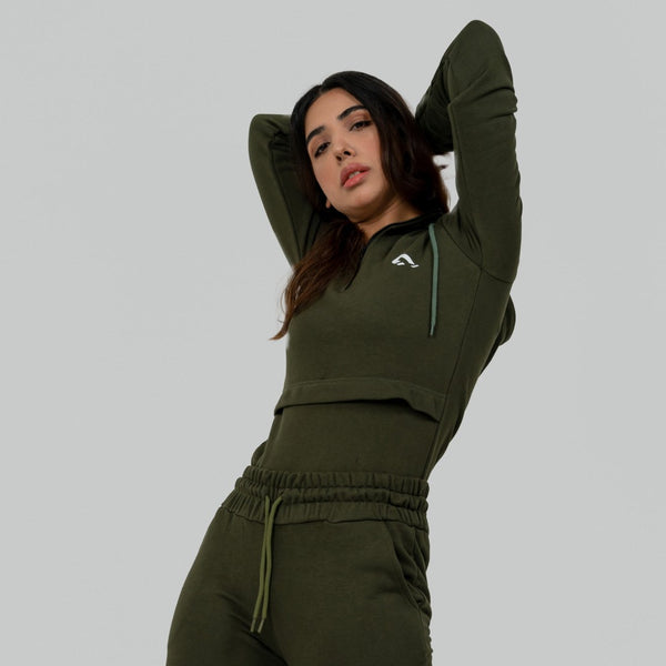 Flex Terry Hoodie - Olive
