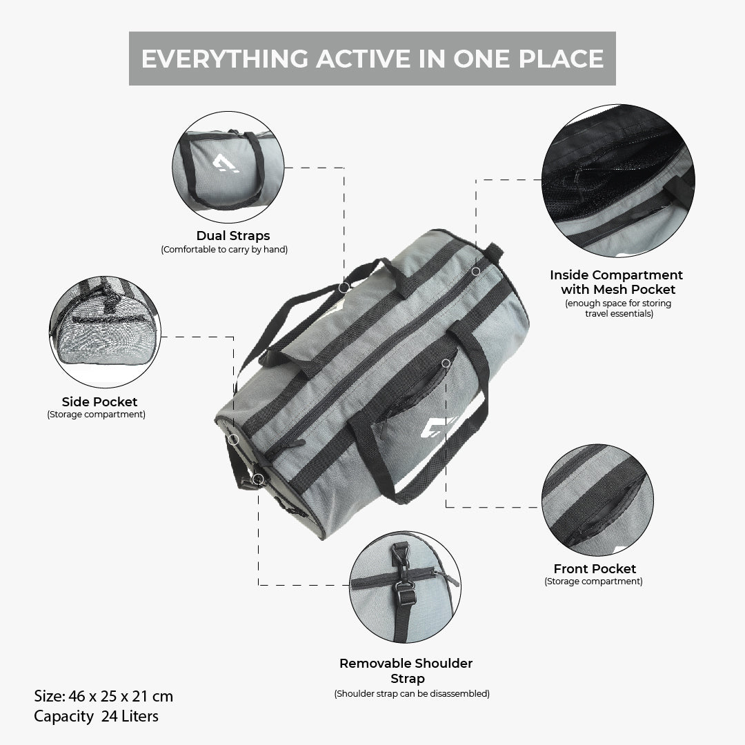 Pack-N-Go Duffel Bag (Grey)